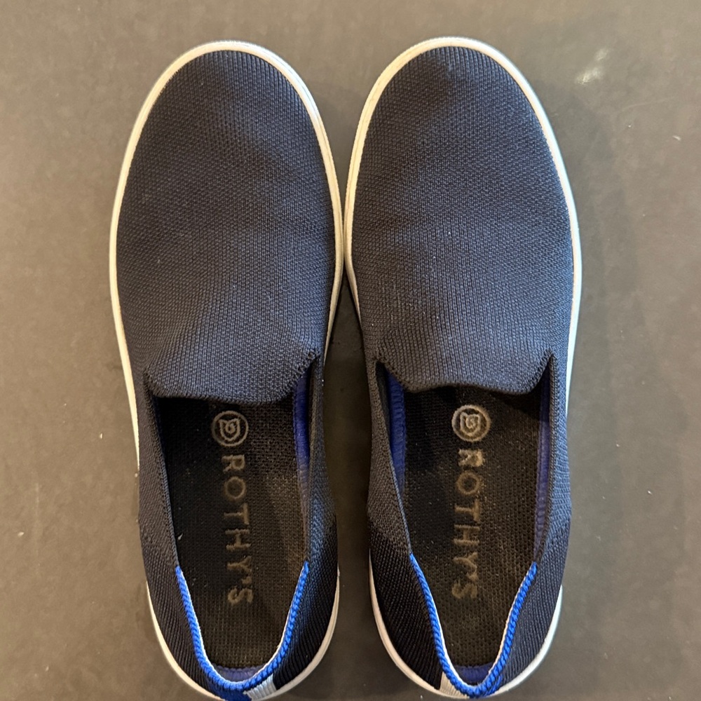 Rothy's Navy Blue Slip-On Shoes